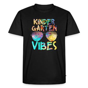 Kindergarten Vibes Kindergarten Teacher - Men's Premium Organic T-Shirt - black - Front - Nico (187cm)