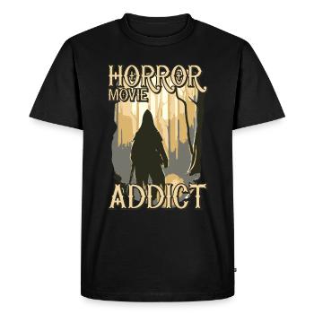 Conception effrayante de fan de films d’horreur - T-shirt Premium bio Homme - noir - Devant - Nico (187cm)