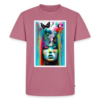 Dreamy Imagination - Men's Premium Organic T-Shirt - mauve - Front - Nico (187cm)