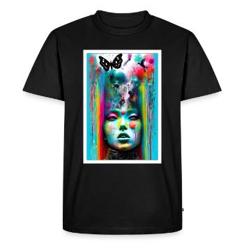 Imagination rêveuse - T-shirt Premium bio Homme - noir - Devant - Nico (187cm)