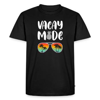 Vacay Mode Summer Vacation Sunglasses Palm Trees - Men's Premium Organic T-Shirt - black - Front - Nico (187cm)