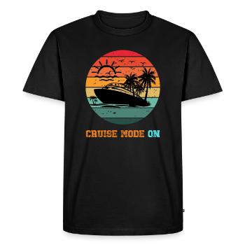 Cruising Together Caribbean Family Vacation Funny - Men's Premium Organic T-Shirt - black - Front - Nico (187cm)