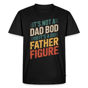 It's Not A Dad Bod, It's A Father Figure Quote - T-shirt Premium bio Homme - noir - Devant - Nico (187cm)