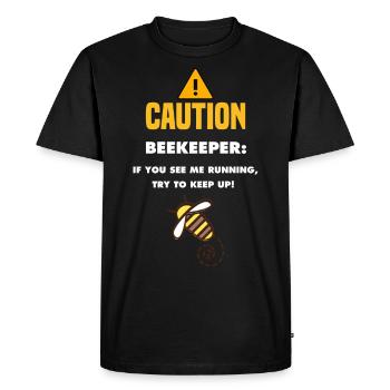Funny Beekeeping Alabri Beekeeper Honeybee Bee Love - Men's Premium Organic T-Shirt - black - Front - Nico (187cm)