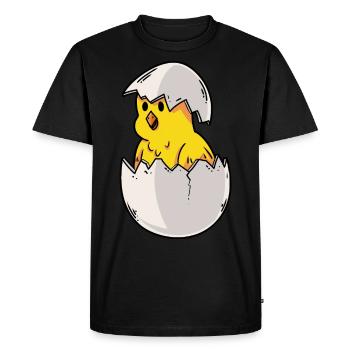 Farm Chicken coop Easter chick Easter egg nest - Men's Premium Organic T-Shirt - black - Front - Nico (187cm)