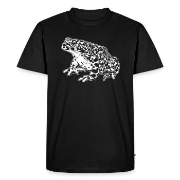 Crapaud Grenouille Graphique Amphibien Aquatique Grenouille Amoureux - T-shirt Premium bio Homme - noir - Devant - Nico (187cm)