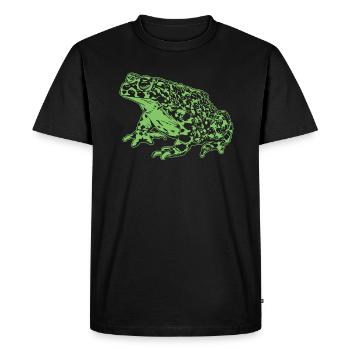 Crapaud Grenouille Graphique Amphibien Aquatique Grenouille Amoureux - T-shirt Premium bio Homme - noir - Devant - Nico (187cm)
