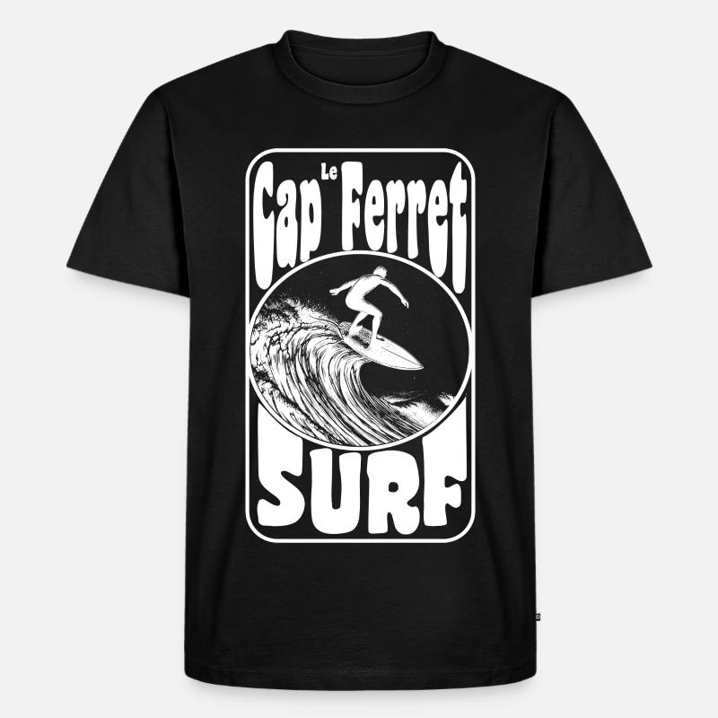 CAP FERET - Männer Premium Bio T-Shirt - Schwarz