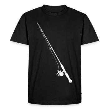 Dessin d’ange - T-shirt Premium bio Homme - noir - Devant - Nico (187cm)
