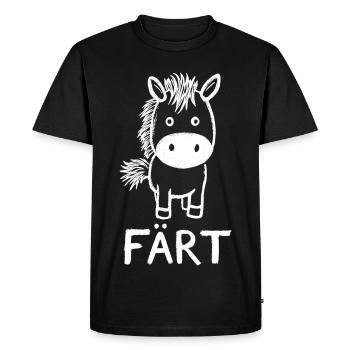 Cavalier cheval Propriétaire de chevaux FÄRT - T-shirt Premium bio Homme - noir - Devant - Nico (187cm)