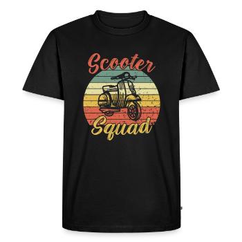 Scooter Squad / Cyclomoteur - T-shirt Premium bio Homme - noir - Devant - Nico (187cm)