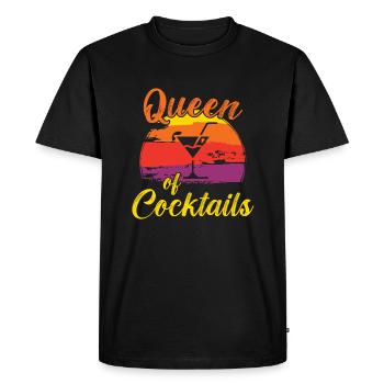 Reine des Cocktails / Cocktail - T-shirt Premium bio Homme - noir - Devant - Nico (187cm)
