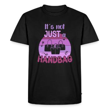 Ce n’est pas seulement un sac à main / handbag Shopping - T-shirt Premium bio Homme - noir - Devant - Nico (187cm)