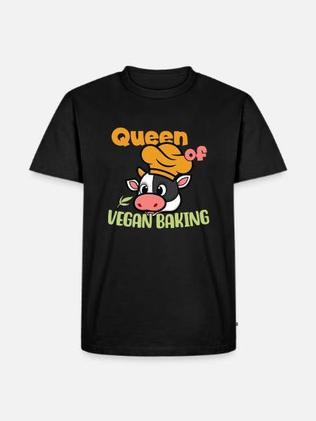 Queen of Vegan Baking - Men's Premium Organic T-Shirt - black