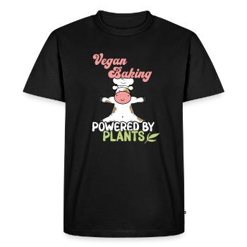 Powered by Plants - Men's Premium Organic T-Shirt - black - Front - Nico (187cm)