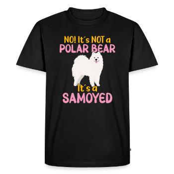 No! It's not a Polar Bear - It's a Samoyed - Men's Premium Organic T-Shirt - black - Front - Nico (187cm)