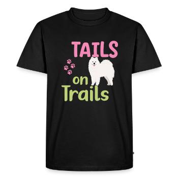 Tails on Trails - Men's Premium Organic T-Shirt - black - Front - Nico (187cm)