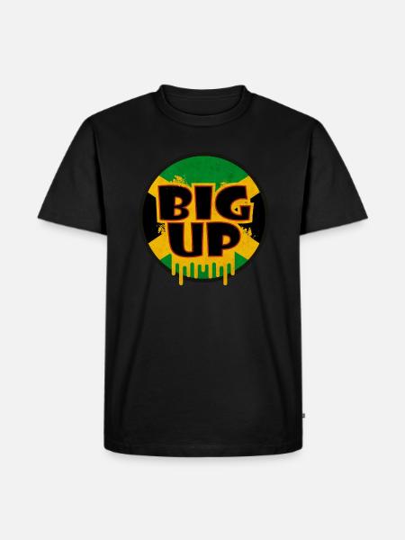 Jamaika ganz oben - Männer Premium Bio T-Shirt - Schwarz