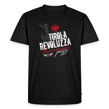 Tirola Revoluzza white - Men's Premium Organic T-Shirt - black - Front - Nico (187cm)