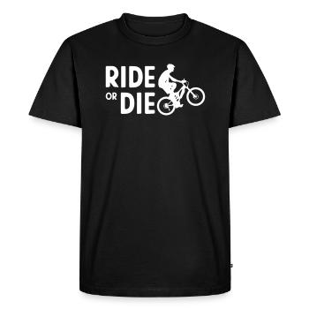 Ride or the - Men's Premium Organic T-Shirt - black - Front - Nico (187cm)