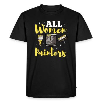 Toutes les femmes peintres - T-shirt Premium bio Homme - noir - Devant - Nico (187cm)