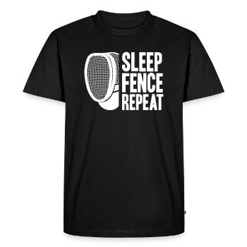 Fechter Fechtsport Fechten Fencer Fencing - Men's Premium Organic T-Shirt - black - Front - Nico (187cm)