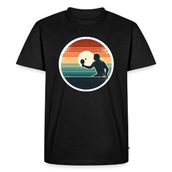 Table tennis Table tennis player - Men's Premium Organic T-Shirt - black - Front - Nico (187cm)