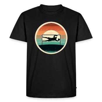 Gardien de but Gardien de but Football - T-shirt Premium bio Homme - noir - Devant - Nico (187cm)