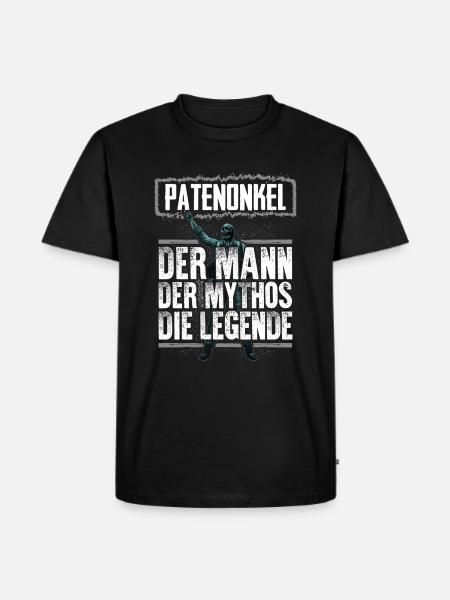 PATENONKEL - Mythos - Männer Premium Bio T-Shirt - Schwarz