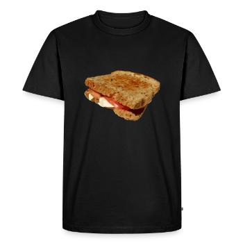 Toast Bread Shirt Gift Funny Design Funny - Men's Premium Organic T-Shirt - black - Front - Nico (187cm)