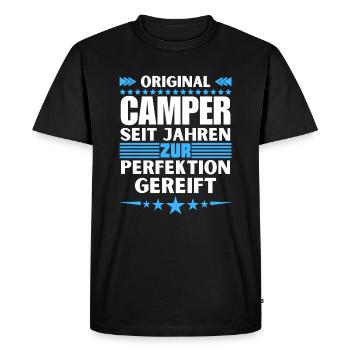 Camper matured to perfection - Men's Premium Organic T-Shirt - black - Front - Nico (187cm)