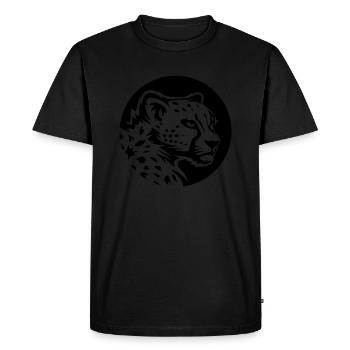 Profil de guépard - T-shirt Premium bio Homme - noir - Devant - Nico (187cm)