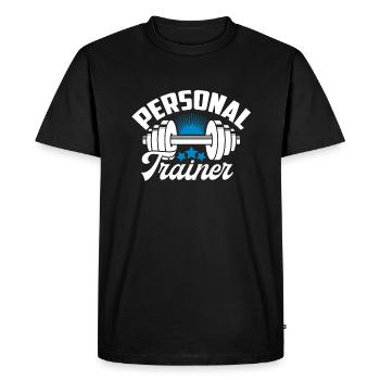 Personal Trainer Personal Trainer Funny - Men's Premium Organic T-Shirt - black - Front - Nico (187cm)
