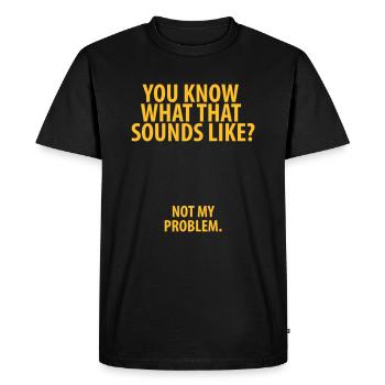 Pas mon problème - T-shirt Premium bio Homme - noir - Devant - Nico (187cm)