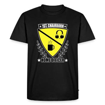 Home Office Remote Work Military Present - Men's Premium Organic T-Shirt - black - Front - Nico (187cm)