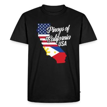 Filipinos of California Design for Proud Fil-Ams - Men's Premium Organic T-Shirt - black - Front - Nico (187cm)