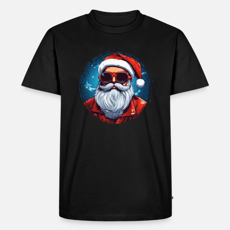 Frohe Weihnachten - Männer Premium Bio T-Shirt - Schwarz