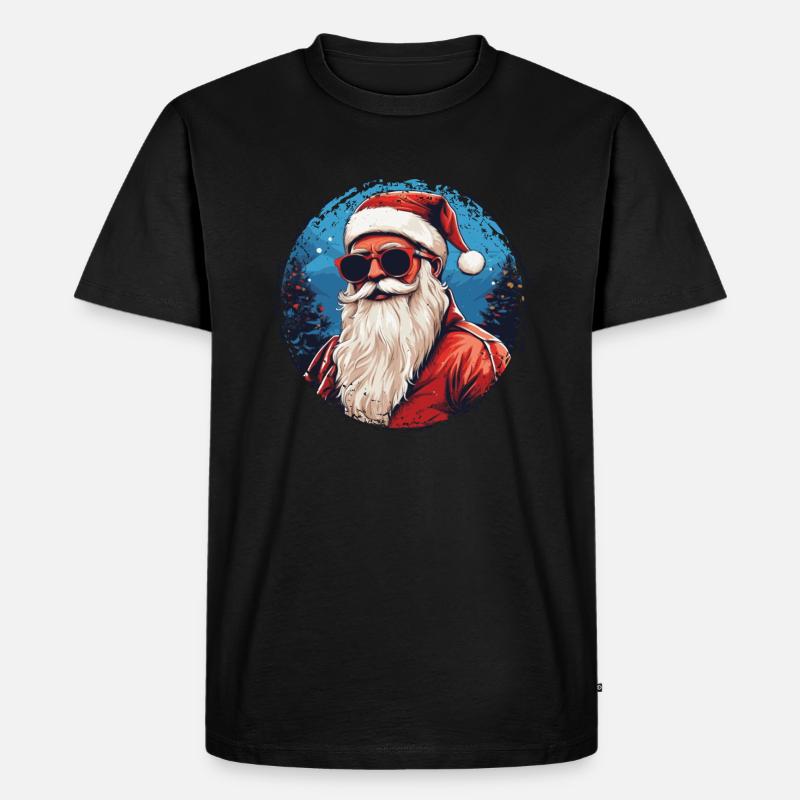 Frohe Weihnachten - Männer Premium Bio T-Shirt - Schwarz