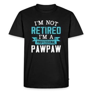 Je ne suis pas à la retraite Je suis un papaye professionnel - T-shirt Premium bio Homme - noir - Devant - Nico (187cm)