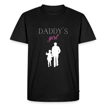 Daddys girl baby kids gift - Men's Premium Organic T-Shirt - black - Front - Nico (187cm)