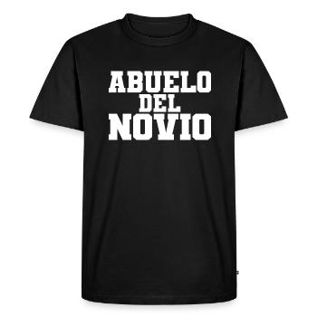 Abuelo del Novio Groom's Grandpa Wedding Gift - Men's Premium Organic T-Shirt - black - Front - Nico (187cm)