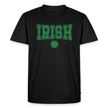 Cadeau de la Saint-Patrick Trèfle Hommes, Femmes, Enfants - T-shirt Premium bio Homme - noir - Devant - Nico (187cm)