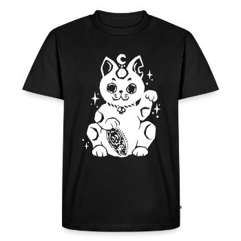 Maneki Neko Gothic - T-shirt Premium bio Homme - noir - Devant - Nico (187cm)