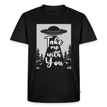 Alien Invasion Aliens - T-shirt Premium bio Homme - noir - Devant - Nico (187cm)