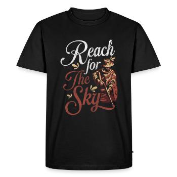 Cowboy Linedance Horse Saddle - Men's Premium Organic T-Shirt - black - Front - Nico (187cm)