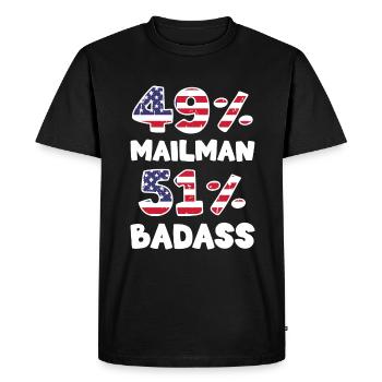 Post Letter Carrier Parcels - Men's Premium Organic T-Shirt - black - Front - Nico (187cm)