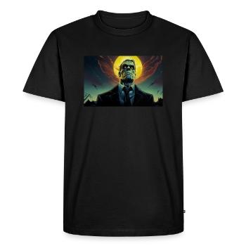 Monstre en costume - T-shirt Premium bio Homme - noir - Devant - Nico (187cm)