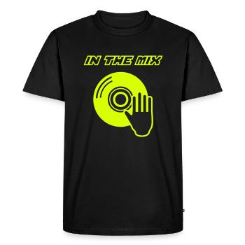 IN THE MIX !!! - T-shirt Premium bio Homme - noir - Devant - Nico (187cm)