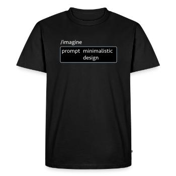 AI-Prompt Image Design Saying Computer Science AI Computer - Men's Premium Organic T-Shirt - black - Front - Nico (187cm)