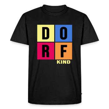 village child farmer farmer village life - Men's Premium Organic T-Shirt - black - Front - Nico (187cm)